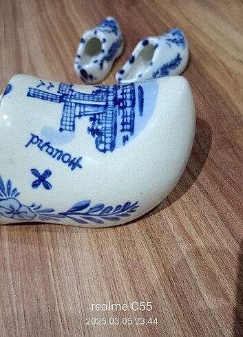 Tasarımcı Delft vintage porselen biblo