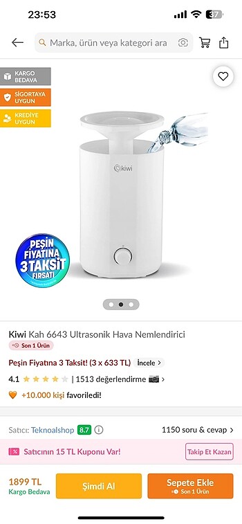 Kiwi hava nemlendirici - Görsel 5