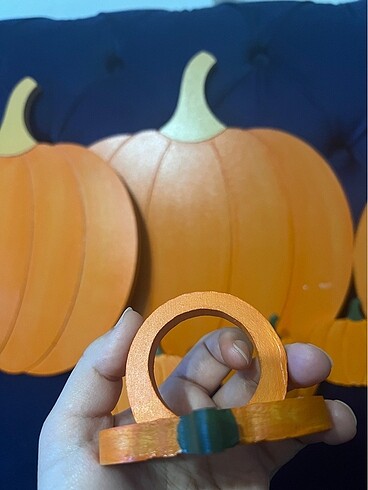 Bal kabağı Supla ve peçete yüzüğü - Görsel 6