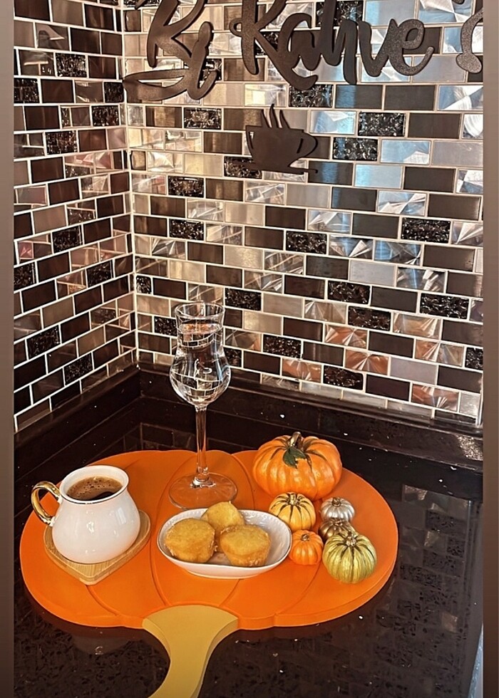 Bal kabağı Supla ve peçete yüzüğü - Görsel 2