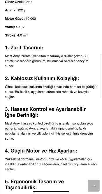 Mast amy kalıcı makyaj cihazı - Görsel 5