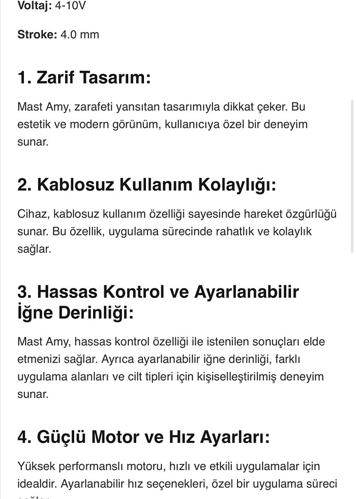 Mast amy kalıcı makyaj cihazı - Görsel 5