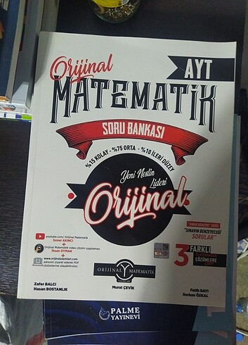 Beden ORİJİNAL AYT MATEMATİK SORU BANKASI