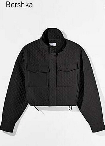 Bershka kapitone crop çeket 