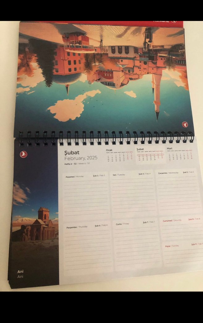 Turkish Airlines Thy takvim 2025 - Görsel 2