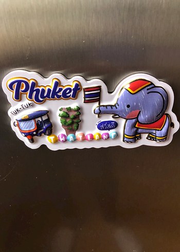 Renkli Phuket Temalı plastik Magnetler - Görsel 2