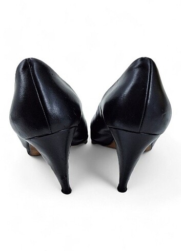 Pollini #pollini #deri #stiletto #siyah #35