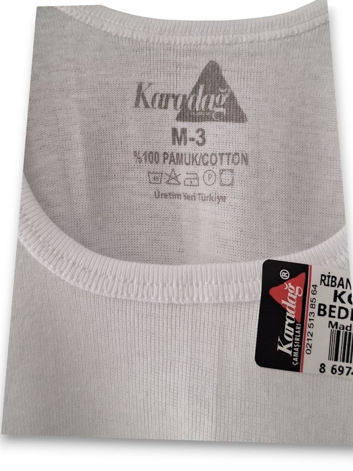 Beyaz Çocuk Atlet 3'lü Paket 3 lü Ribana Pamuk Erkek Çocuk Atlet - Görsel 5