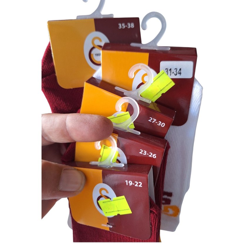 Erkek Çocuk Baskılı Çorap Seti #3lü Lisanslı Gs #Taraftar Çorabı - Görsel 5