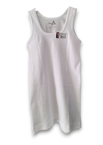 Beyaz Erkek Çocuk Atlet 3'lü Paket 3 lü Ribana Pamuk - Görsel 2