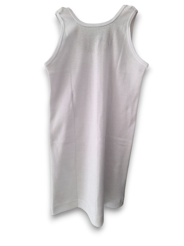 Beyaz Çocuk Atlet 3'lü Paket 3 lü Ribana Pamuk Erkek Çocuk Atlet - Görsel 3