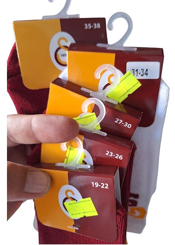 Erkek Çocuk Baskılı Çorap Seti #3lü Lisanslı Gs #Taraftar Çorabı - Görsel 7