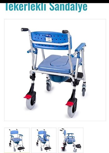 Diğer tuvalet özellikli tekerlekli sandalye