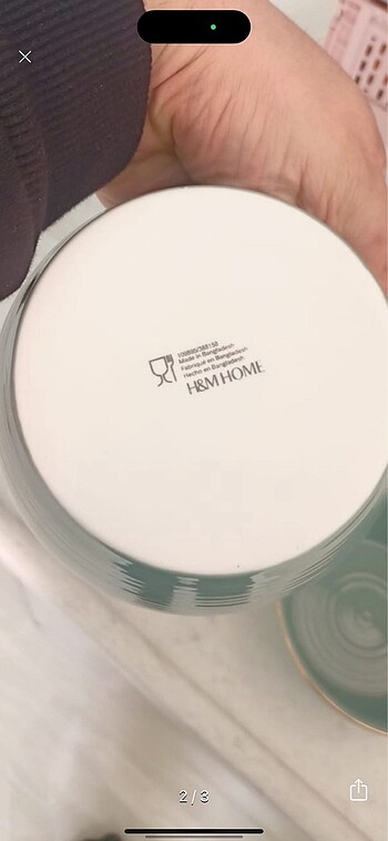 H&M H&M HOME dokulı yeşil kase