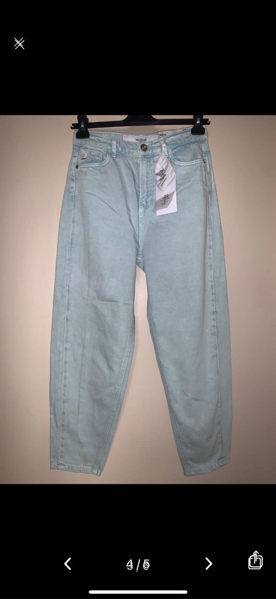 Goldgarn Kadın Mom Fit 7/8 Boy Denim Pantolon - Görsel 4