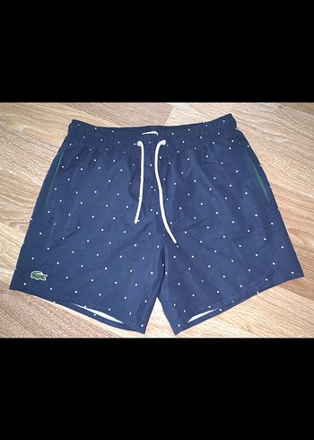Lacoste Erkek Lacivert Puantiyeli Şort Mayo - Görsel 2