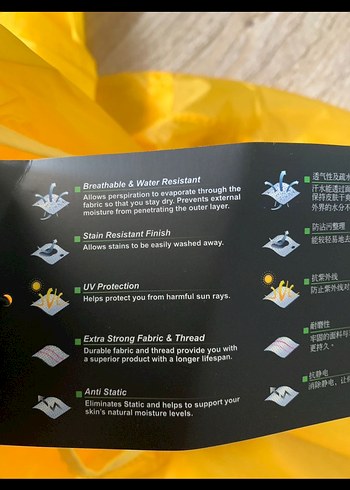 Jeff Green Sarı Kapüşonlu Fermuarlı Yağmurluk - Görsel 5