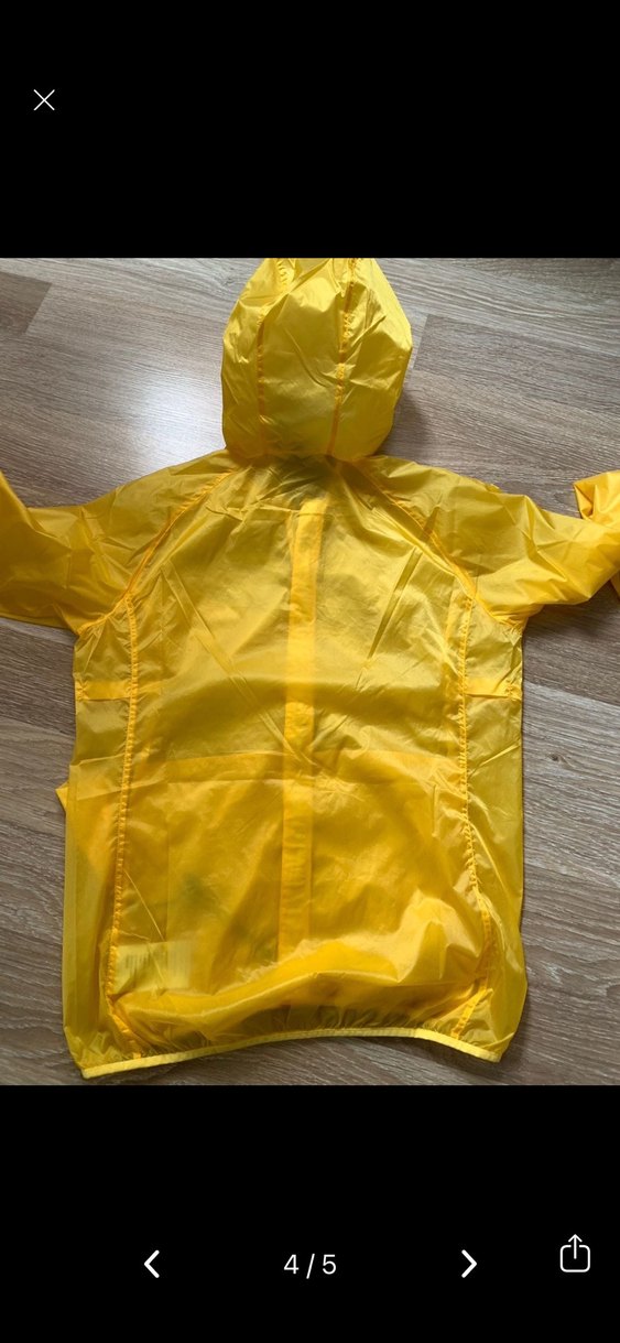 Jeff Green Sarı Kapüşonlu Fermuarlı Yağmurluk - Görsel 4