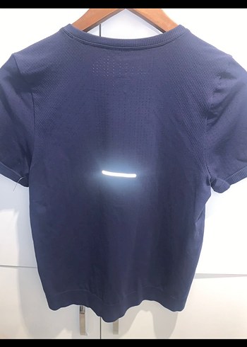 Asics Kadın Lacivert Mini Denim Tişört - Görsel 5