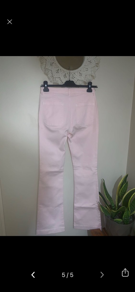 By bar amsterdam Pembe Midi Kadın İspanyol Paça Pantolon - Görsel 4