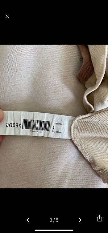 s Beden Addax tas rengi crop