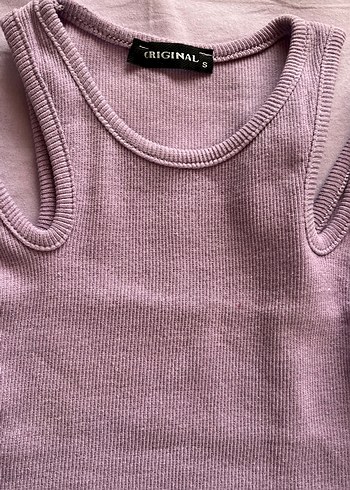 Mor Kolsuz İnce Triko Atlet - Görsel 2