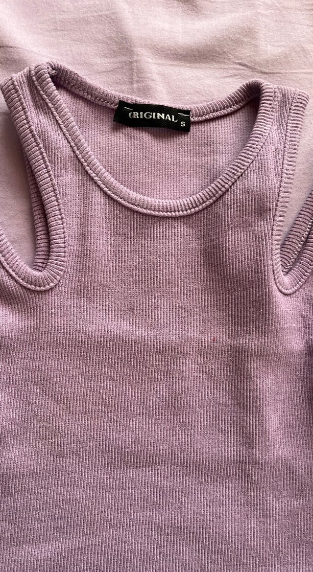 Mor Kolsuz İnce Triko Atlet - Görsel 2