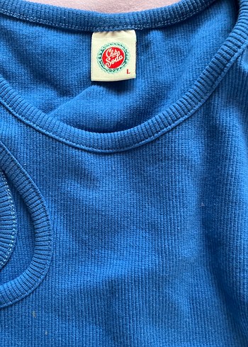 Mavi Kolsuz Denim Atlet - Görsel 4