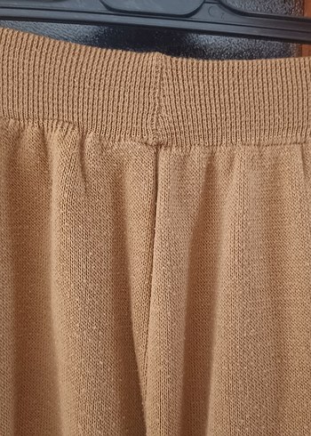 Camel renk triko pantolon - Görsel 2