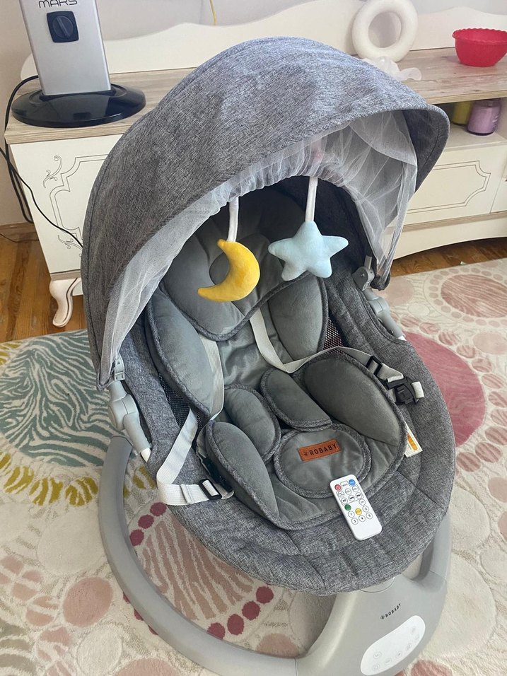 Gri Bebek Ana Kucağı ve Sepeti - Görsel 4