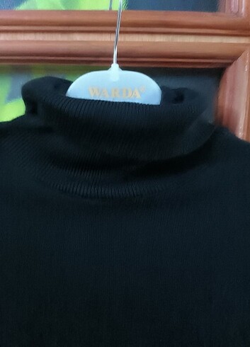 Siyah boğazlı triko kazak  - Görsel 2