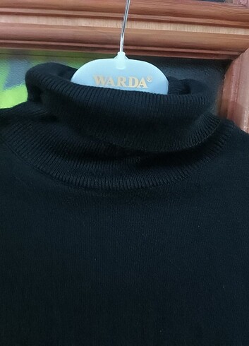 Siyah boğazlı triko kazak  - Görsel 4