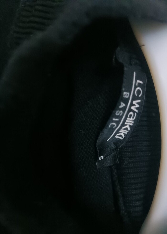 Yarım boğazlı siyah triko kazak  - Görsel 2