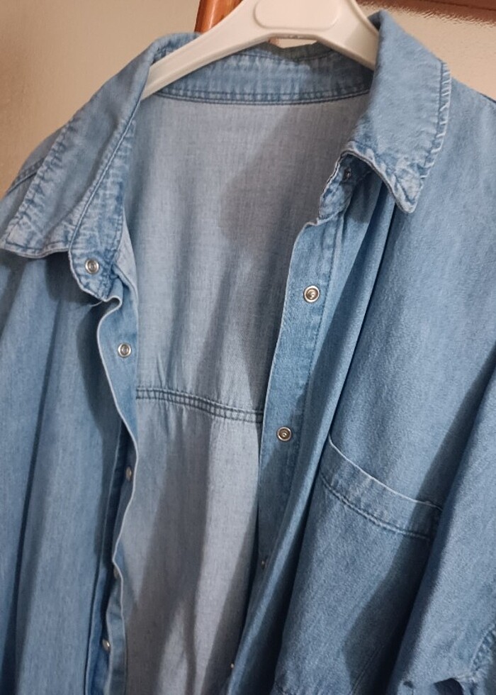 Oversize kot gömlek  - Görsel 2