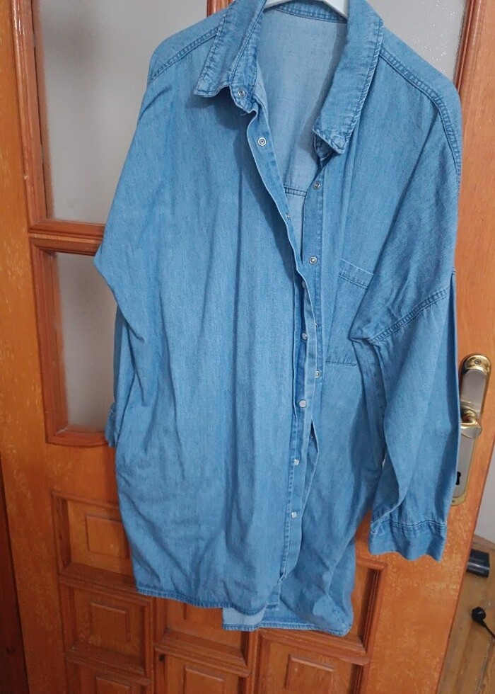 Oversize kot gömlek  - Görsel 3