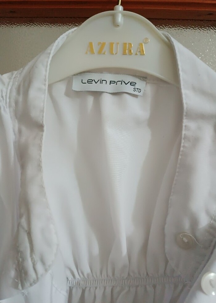 Büzgü lastikli gomlek - Görsel 2