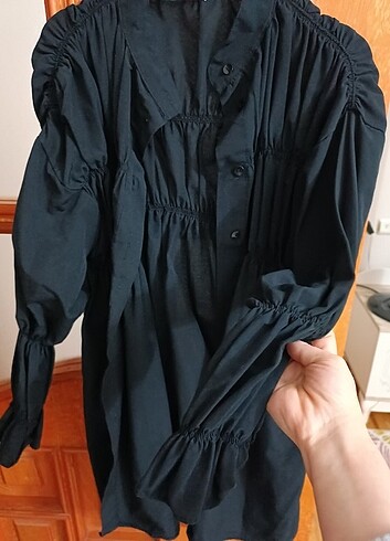 Büzgü lastikli gomlek  - Görsel 2