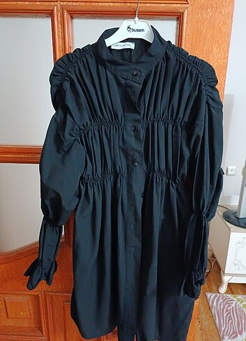 Büzgü lastikli gomlek  - Görsel 4