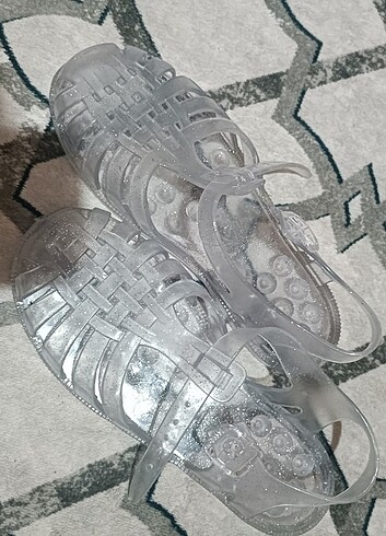Diğer Şeffaf simli sandalet 
