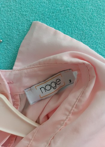 Pembe Fırfırlı Keten  Gömlek - Görsel 5