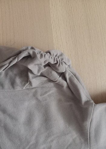 Kız Çocuk Gri Balıkçı Yaka Uzun Kollu badi - Görsel 2