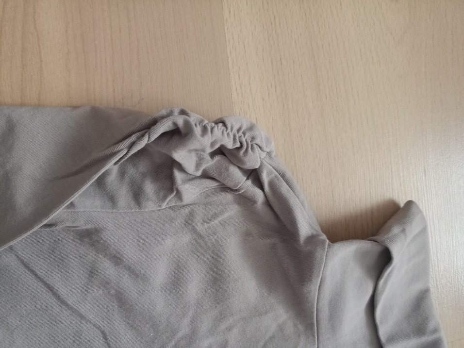 Kız Çocuk Gri Balıkçı Yaka Uzun Kollu badi - Görsel 2