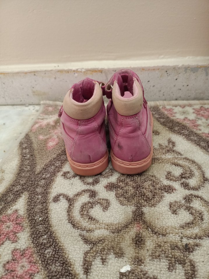 Kız Çocuk Pembe Süet Tokalı Bot - Görsel 2