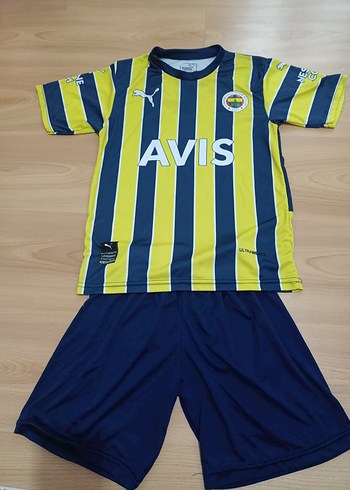 Erkekçocuk Sarı Lacivert Çizgili Kısa Kollu Forma - Görsel 2