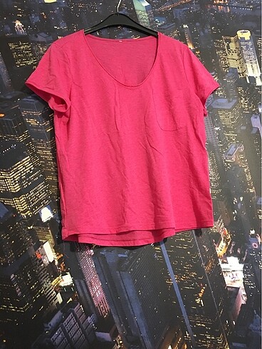 Pembe rahat t-shirt(açıklamada ölçüler bulunuyor)