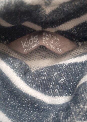 Lacivert Çizgili Sweatshirt.3-4 yaş - Görsel 2