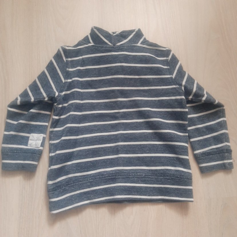 Lacivert Çizgili Sweatshirt.3-4 yaş - Görsel 3