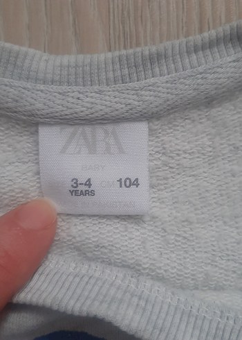 Çocuk Gri  Sweatshirt. 3-4 yaş - Görsel 2