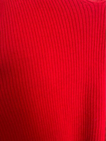 Diğer Kırmızı V Yaka Bluz