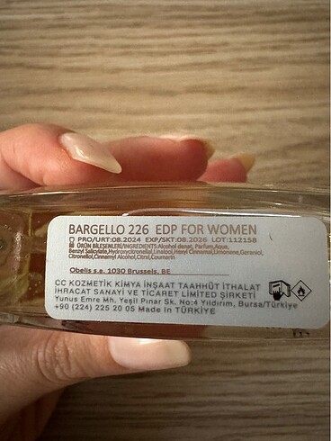 Beden Renk Bargello 226 edp